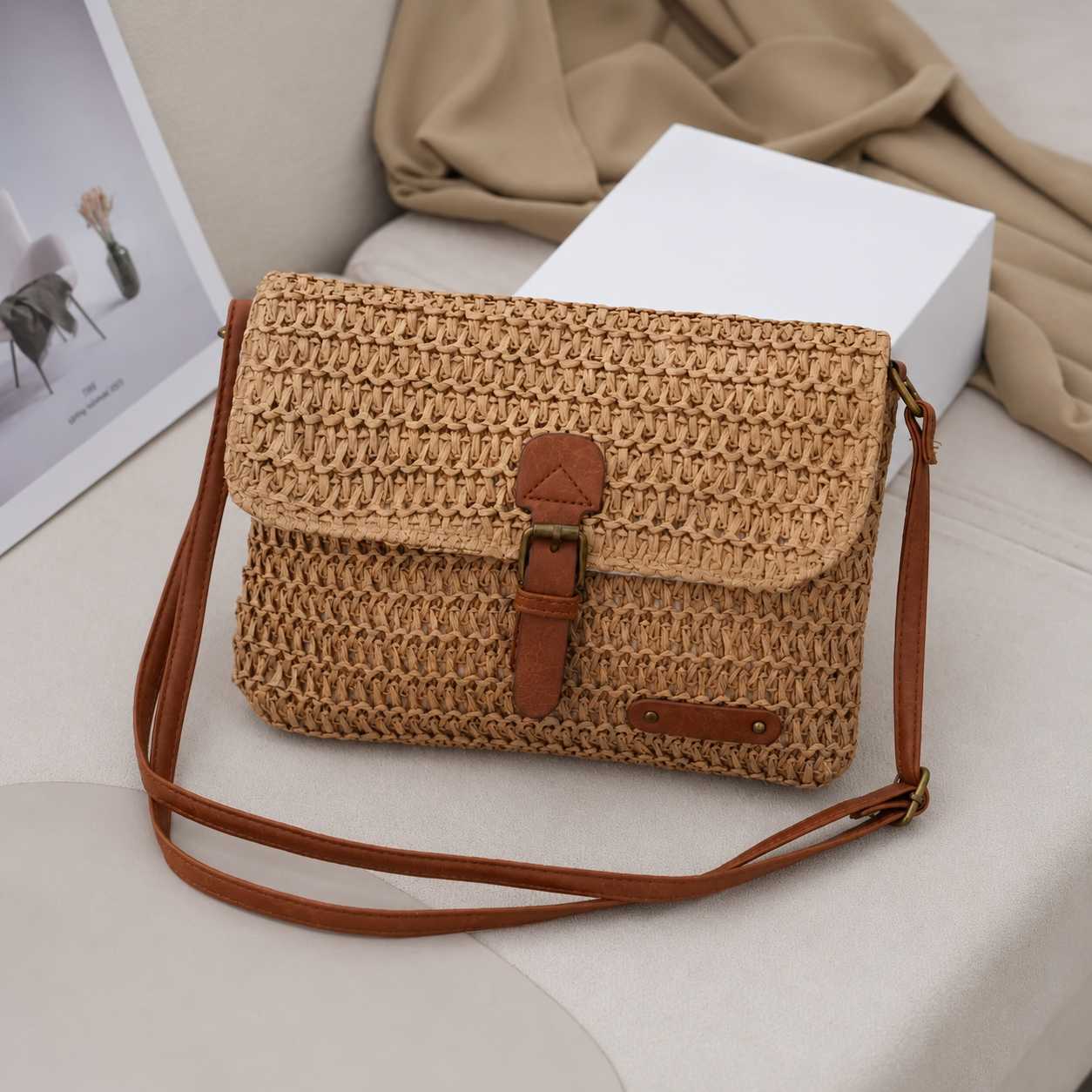 Jane | Woven Crossbody Bag