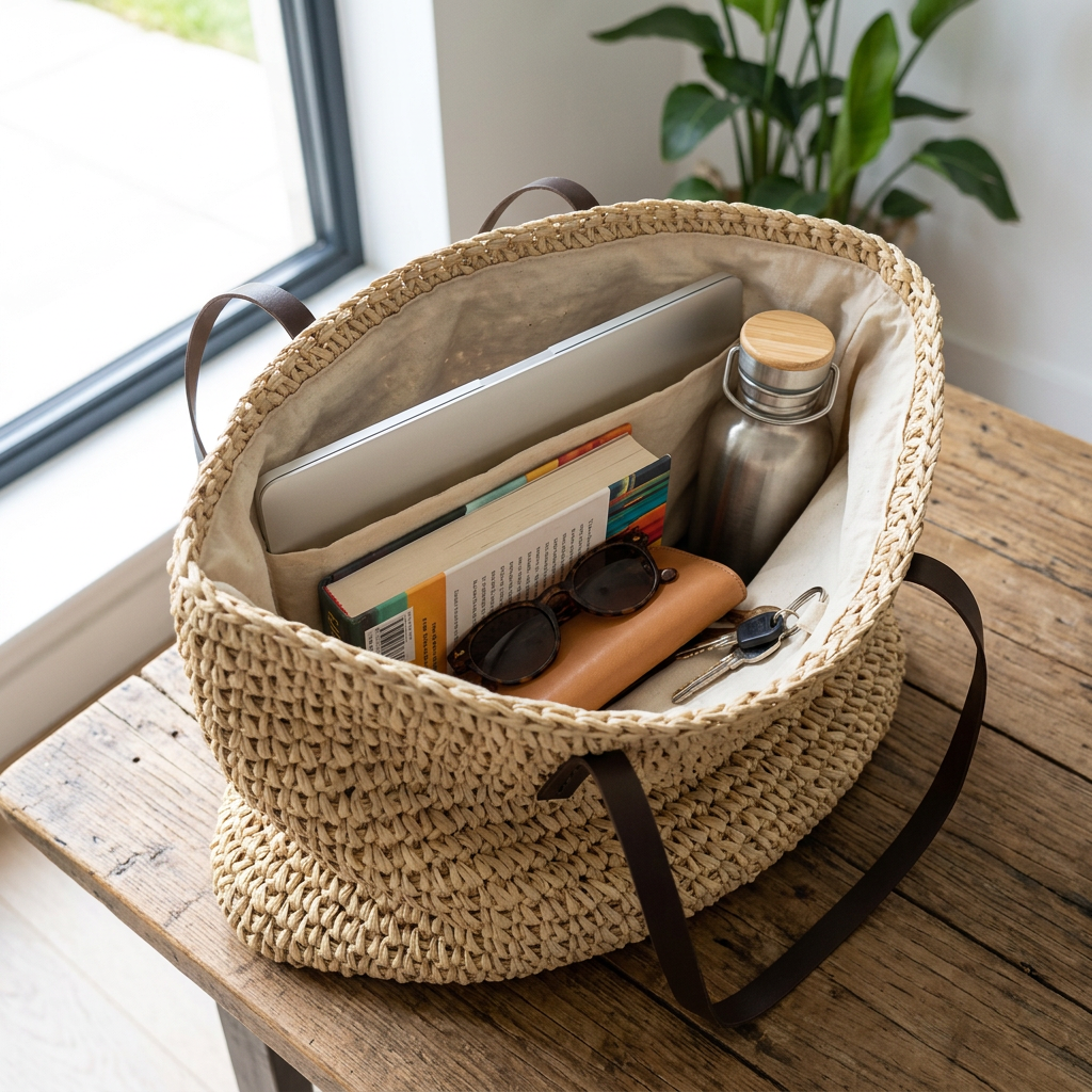 Olivia | Woven Tote Bag